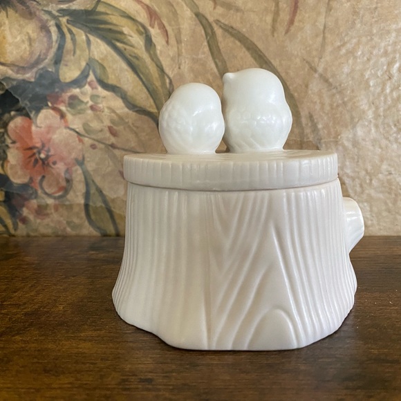 Partylite Owls on Tree Stump Tea Light Holder - Picture 4 of 7